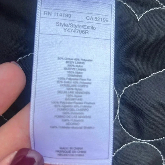 ROXY Y2K Plaid Faux Fur Hooded Jacket Coat Size MEDIUM - Picture 8 of 12